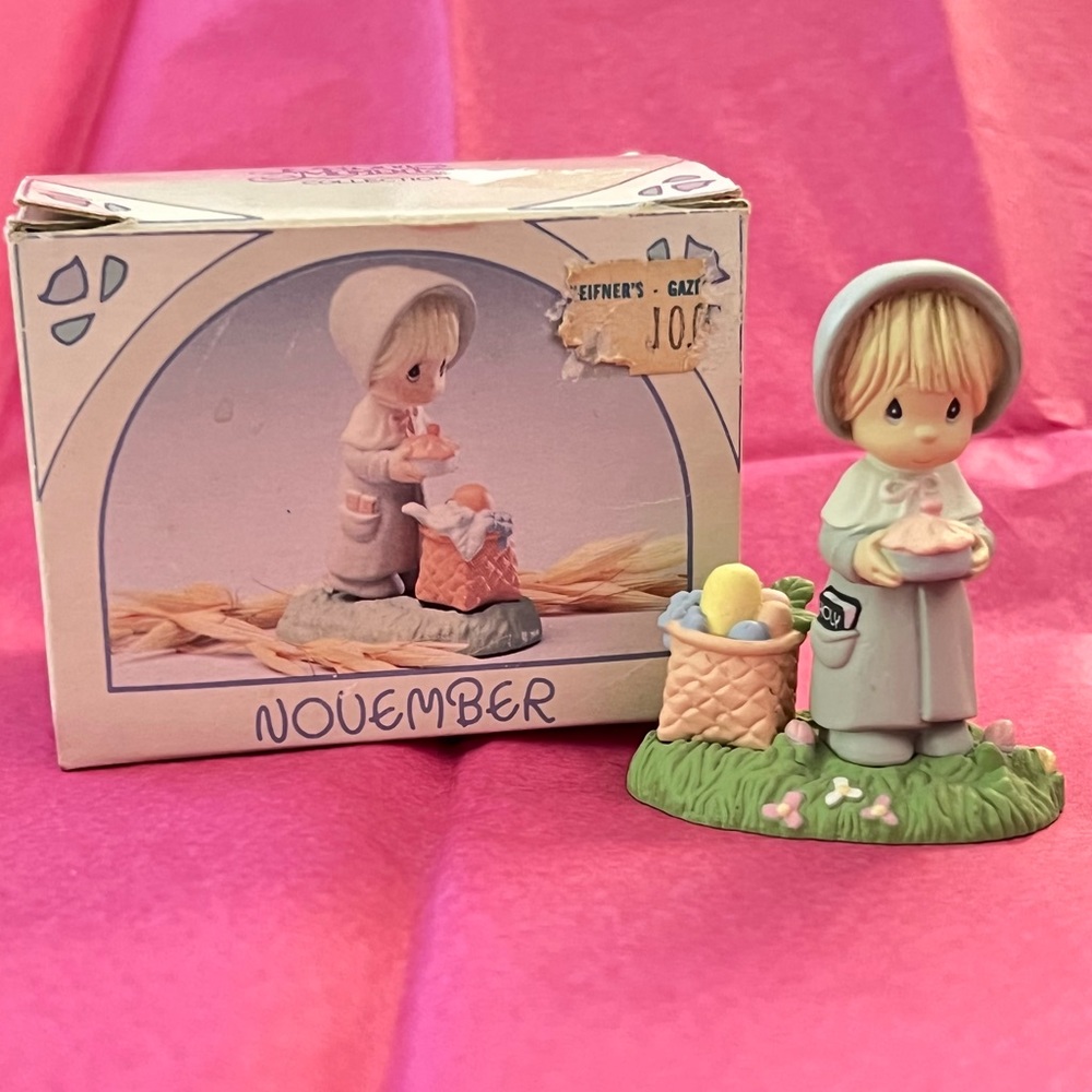 Enesco precious moments miniature for month of November